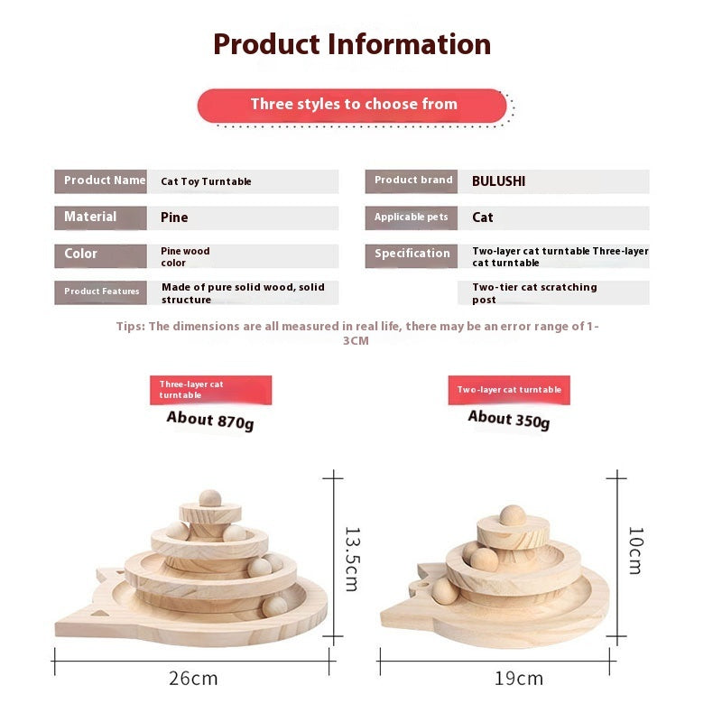 Turntable Self-Hi Cat Teaser