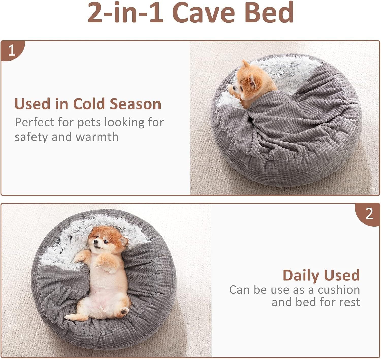 Small Dog Bed With Blanket
