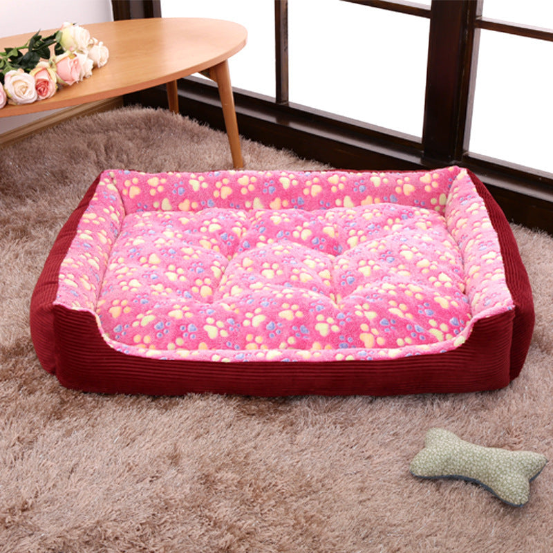 Pet Soft Plush Warm Sofa Kennel