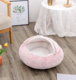 Pet Winter Bed Round Plush Warm