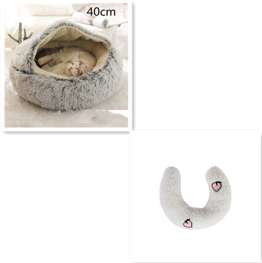 Pet Winter Bed Round Plush Warm
