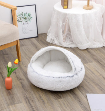 Pet Winter Bed Round Plush Warm