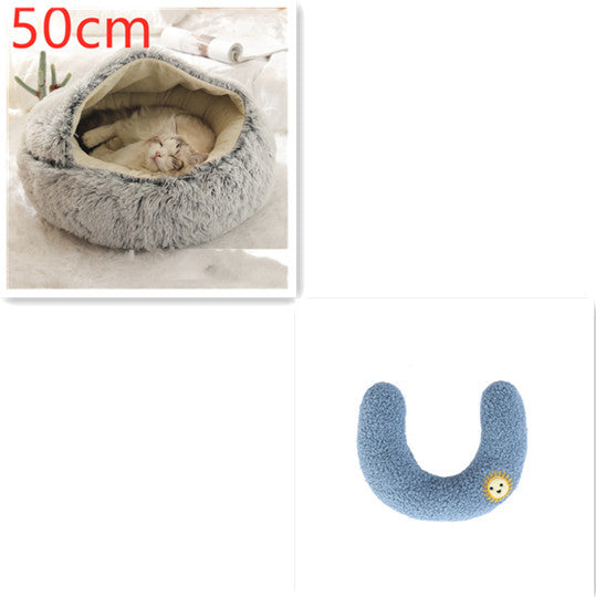 Pet Winter Bed Round Plush Warm