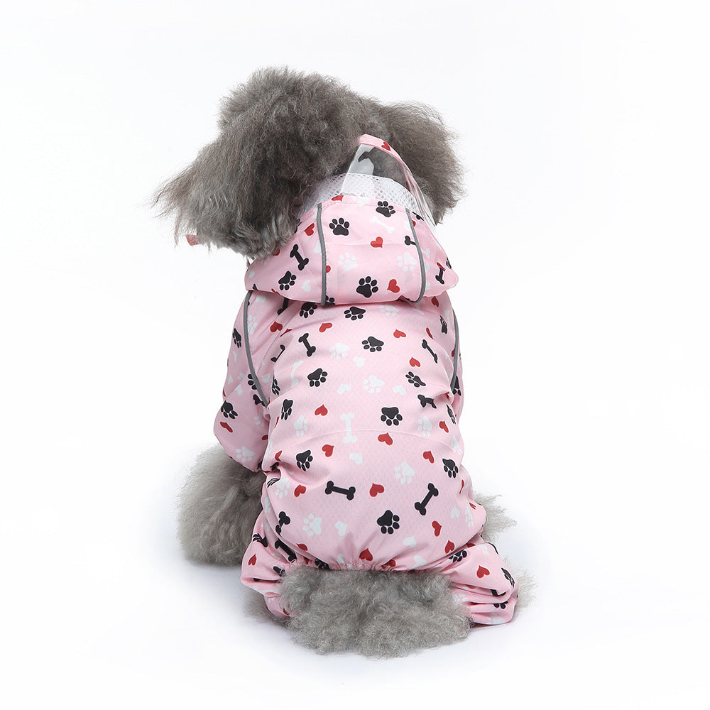 Pet Raincoat Four-legged