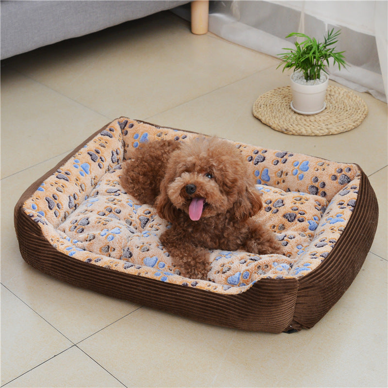 Pet Soft Plush Warm Sofa Kennel